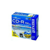 マクセル maxell データ用 CD-R48倍速対応パックプリンタブルレーベルCDR700S.WP.S1P10S
