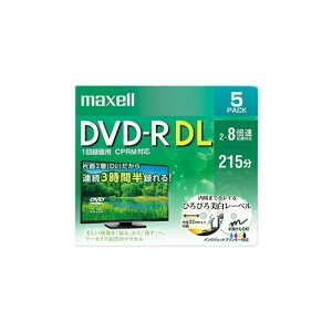 �}�N�Z�� maxell �^��DVD-RDL215���z���C�g5�� DRD215WPE.5S �Ђ�т�������[�x��