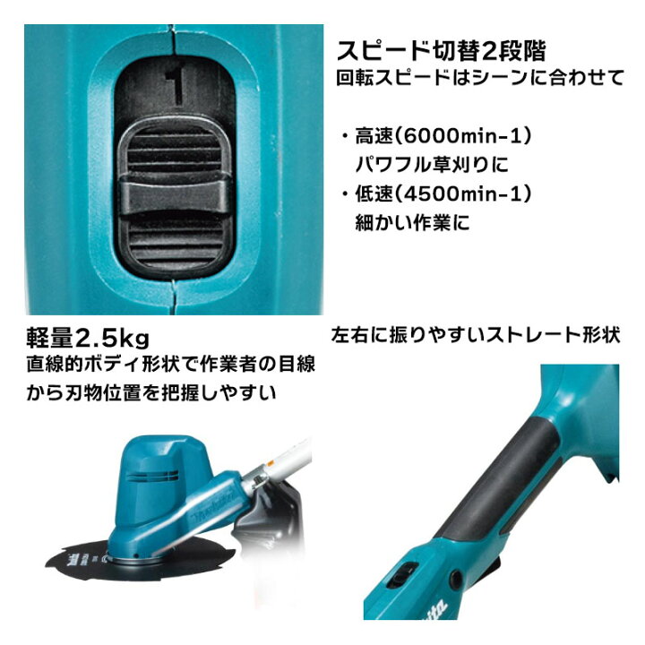 楽天市場】マキタ 充電式草刈機 MUR194DWF バッテリBL1830B 充電器 