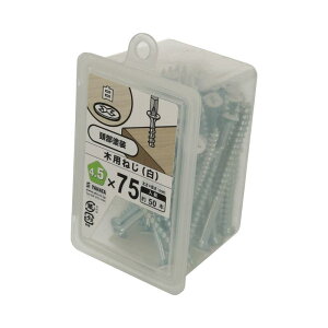 コーススレッド 木用ねじ 白 ネジ径4.5×75mm 50入 ×2セット