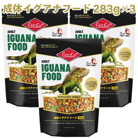 【即納在庫品】 ビバリア レップカル 成体イグアナフード 1袋283g入 × 3袋セット RO-404 イグアナ エサ 完全栄養食