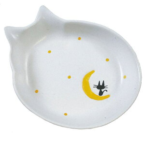 【ケース販売】 瀬戸焼猫用食器 猫用食器 猫の耳 三日月 (1個入×6個セット) 貝沼産業