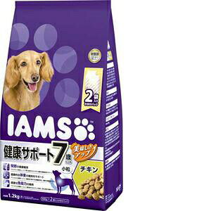 【ケース販売】 マースジャパン アイムス チキン小粒7歳1.2kg (1袋2P入×6袋セット)