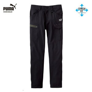 作業ウェアPUMA カーゴパンツ PW-3025A ブラック 黒 LL 作業服 プーマ ワークウェア(PUMA WORKWEAR) ユニワールド PW-3025A