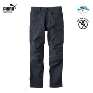 作業ウェアPUMA カーゴパンツ PW-4015A エボニー LL 作業服 プーマ ワークウェア(PUMA WORKWEAR) ユニワールド PW-4015A