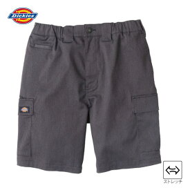 Dickies T/C ストレッチ ショートカーゴパンツ D-2876 モクグレー M ハーフパンツ 作業服 ディッキーズ