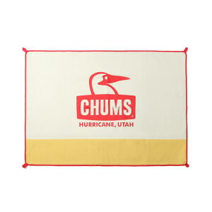 【即納在庫品】 チャムス レジャーシート 2人用 ブービーフェイス ピクニックシート 100×140 YE/NA CH62-2181-Y071-00