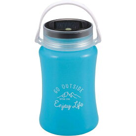 キャプテンスタッグ フローティングLEDランタン typeII ソーラー＆USB充電式 ブルー UK-4045