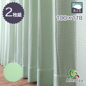 �J�[�e�� �J���t�����b�t�� �V�[�h �O���[�� �E�H�b�V���u�� 100×178 2���g �A�����U �o���[�I���W�i��