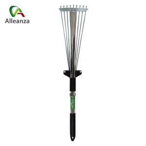 伸縮式ミニガーデンクリーナー 69577 ガーデニング 清掃用品 クマデ レーキ 落ち葉 アレンザ バローオリジナル