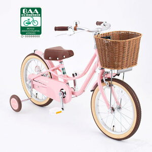 【店頭受取限定】 あさひ 自転車 子供用 変速なし 16インチ キッズM BAA-O ピンク