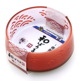 ドギーマンハヤシ用品 犬 食器 和ぼうる青海波桜色 M ペット用品