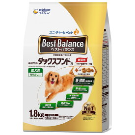 ユニチャーム 犬 ドライ ベストバランス カリカリ仕立てミニチュア・ダックスフンド用 1.8kg ペット用品