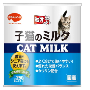 猫フード 一般猫ウェットフード ミルク 日本ペットフード ミオ 子猫のミルク 250g