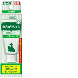 ライオン商事 PETKISS歯みがきジェル リーフの香り40g