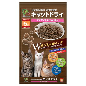 猫 キャットフード ドライ まぐろ＆チキン＆小魚味 6kg（1.5kg×4） ペット用品 PERFECT COMPANION JAPAN アレンザ 猫用 ドライフード