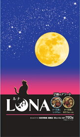 ペットライン 国産 キャットフード 猫 ごはん LUNA かつお節としらす＆ほたて味ビッツ添え 720g