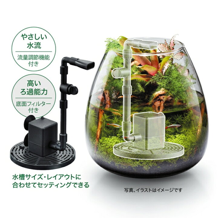 楽天市場 Gex ピコロカ Picoroka 小型水槽専用 ろ過フィルター アクアリウム アクアテラリウム グラスアクアリウム コンパクト水槽 ホームセンターバロー 楽天市場店