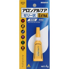 瞬間接着剤 アロンアルフア EXTRA ゼリー状 4g コニシ (#05274)