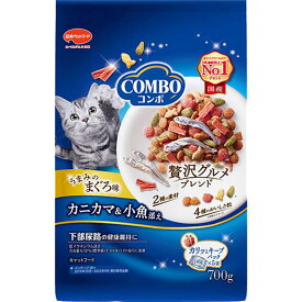 日本ペットフード COMBO コンボ まぐろ味・カニカマ・小魚添え 700g