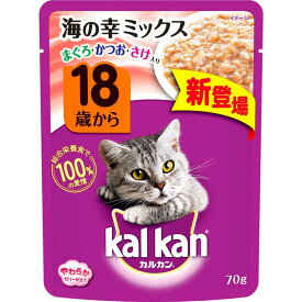 マース MARS カルカンP18歳海幸MIX鰹さけ 猫 ウェット 13歳以上 70g