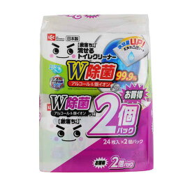 レック トイレクリーナー 激落ちくん 流せる除菌トイレクリーナー 24枚 2個入