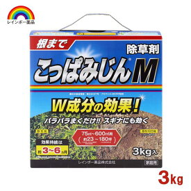 【即納在庫品】 レインボー薬品 こっぱみじんM 3kg 除草剤 粒状除草剤 雑草 スギナ