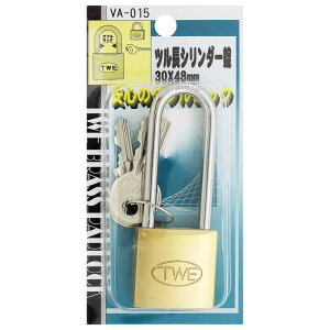 ツル長シリンダー錠 30×48mm WAKI(和気産業) (VA-015)