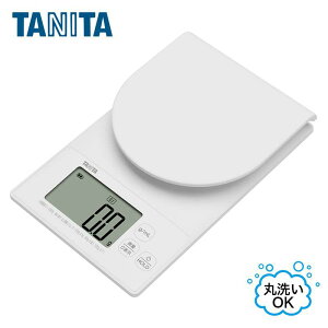 �y���[�݌ɕi�z �^�j�^ �􂦂�f�W�^���N�b�L���O�X�P�[�� KW-221-WH �z���C�g 2kg �h�� IP65 0.1g�P�� �ې􂢑Ή� �L�b�`���X�P�[�� �͂��� ���� �p����� TANITA