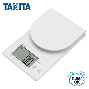 �y���[�݌ɕi�z �^�j�^ �􂦂�f�W�^���N�b�L���O�X�P�[�� KW-321-WH �z���C�g 3kg �h�� IP65 0.1g�P�� �ې􂢑Ή� �L�b�`���X�P�[�� �͂��� ���� �p����� TANITA