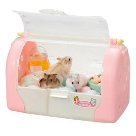 マルカン 小動物 小動物用キャリー MR-380はむはむキャリー ウォーターボトル付