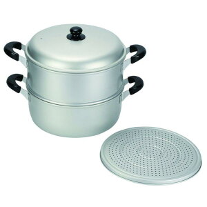 パール金属 ニューセレット アルミ2段蒸し器30cm H-2419