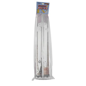 折りたたみ式棚受金具 白 406mm 白 2本入り 和合商事