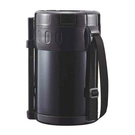 タフコ ランチジャー 保温 弁当箱 スタイラス メンズ ステンレス製 箸付 1370ml ブラック
