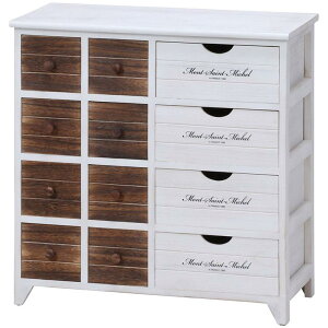 チェスト 引き出し 収納 4段 木製 アンティーク調 M ミッシェル2 リビング 38048