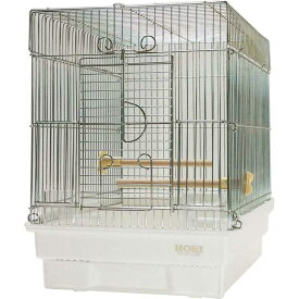 【即納在庫品】 HOEI 鳥 ケージ 21手のり 鳥かご 小鳥用 バードケージ 豊栄金属 鳥ゲージ ホワイト 小型インコ フィンチなど 銀メッキ 豊栄金属