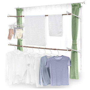 アイリスオーヤマ 木目調窓枠物干し MW-W190N