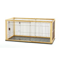 リッチェル 木製スライドペットサークル ワイド ナチュラル