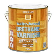 ニッペ(Nippe) ペンキ 塗料 水性ウレタンニス つや消しクリヤー 750ml WOODLOVE 木部塗料 木部ニス ニッ…
