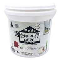 ニッペ(Nippe) STYLE 手で塗るMORUMORU モルモル 屋内用 ホワイト 12kg しっくい風塗料 壁用仕上・補修材…