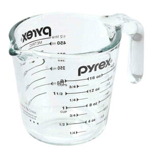 �p�[������ PYREX �v�ʃJ�b�v 500ml �ϔM�K���X �����t�� ���W���[�J�b�v �u���b�N