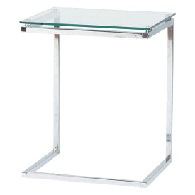 テーブル サイドテーブル ソファテーブル W45×D40×H54.5 クリア サイドテーブル PT-15CL 東谷 azumaya 強化ガラス製