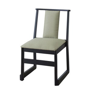 お座敷チェア 法事チェア スタッキング チェア 和室座椅子 一人掛け 一人用 完成品 W46×D56×H78 グリーン チェア BC-243GR 東谷 azumaya