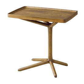 テーブル サイドテーブル ソファテーブルおしゃれ 北欧完成品 W54×D33×H51/38.5 ブラウン 2WAY GT-880BR 東谷 azumaya