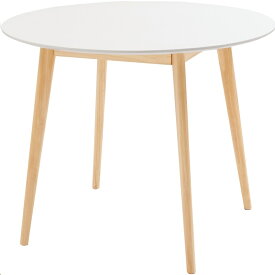 ダイニングテーブル テーブル カフェテーブルW90×D90×H72 ホワイト ラウンドテーブル TAP-001WH 東谷 azumaya
