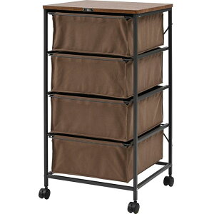 東谷 チェスト4段 ブラウン MIP-574BR