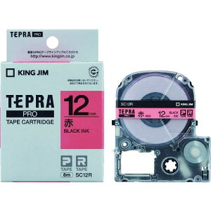 ��KING JIM �y�����z�u�e�v���vPRO�e�[�v 12mm �ԃ��x��/������ ����8m�k�i��:SC12R�l�y0051691:0�z[�X�����s��]