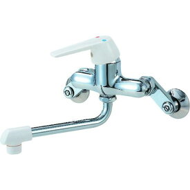 ■SANEI シングル混合栓 キッチン用 壁付 パイプ170mm〔品番:CK1700D13〕【1147067:0】[店頭受取不可]