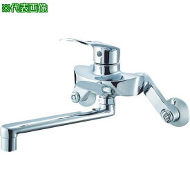 ■SANEI シングル混合栓 キッチン用 オールメッキ 寒冷地用 パイプ190mm〔品番:K1712E2K13〕【1147075:0】[店頭受取不可]