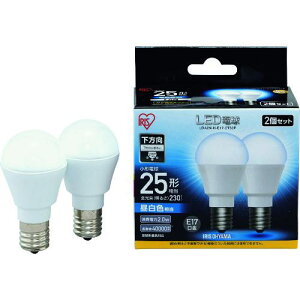 ���y�݌Ɍ���zIRIS 567991 LED�d��2�Z�b�g E17�����^�C�v 25�`���� �����F�k�i��:LDA2NHE172T52P�l�y1256756:0�z[�X�����s��]
